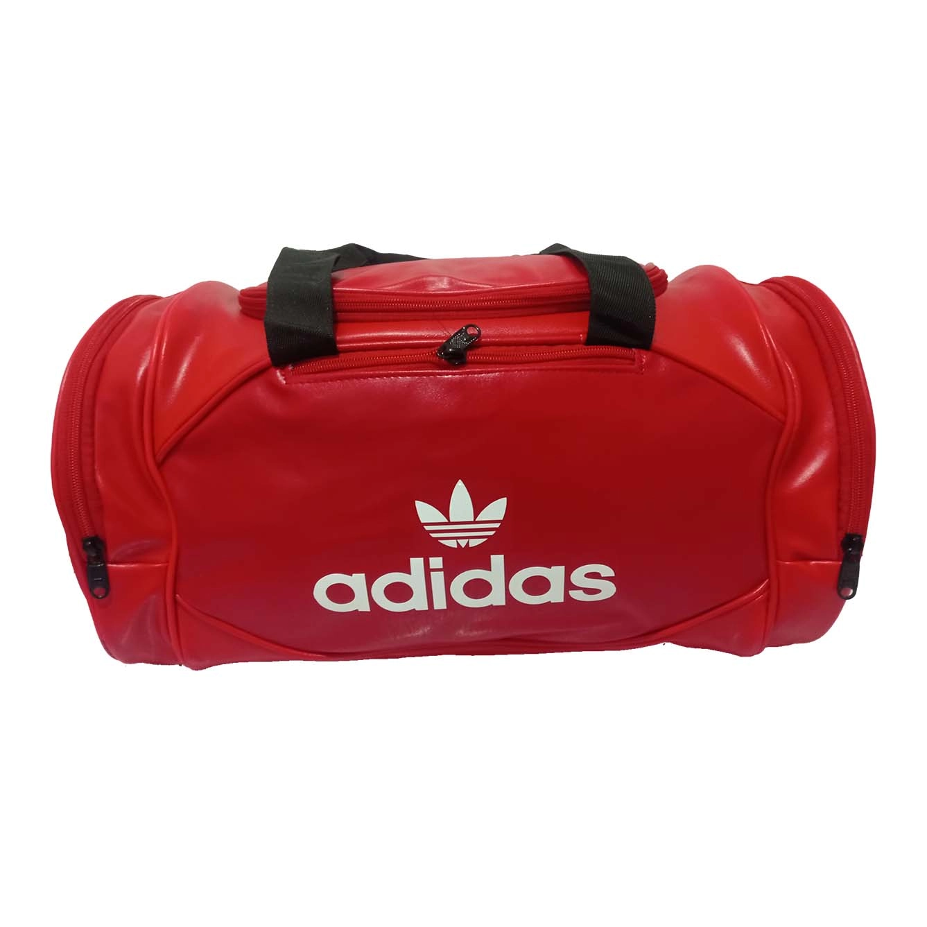 ساک ورزشی adidas با جنس چرم مصنوعی دو کاره با بند بلند رنگ قرمز