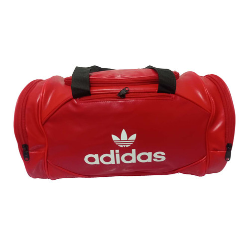 ساک ورزشی adidas با جنس چرم مصنوعی دو کاره با بند بلند رنگ قرمز